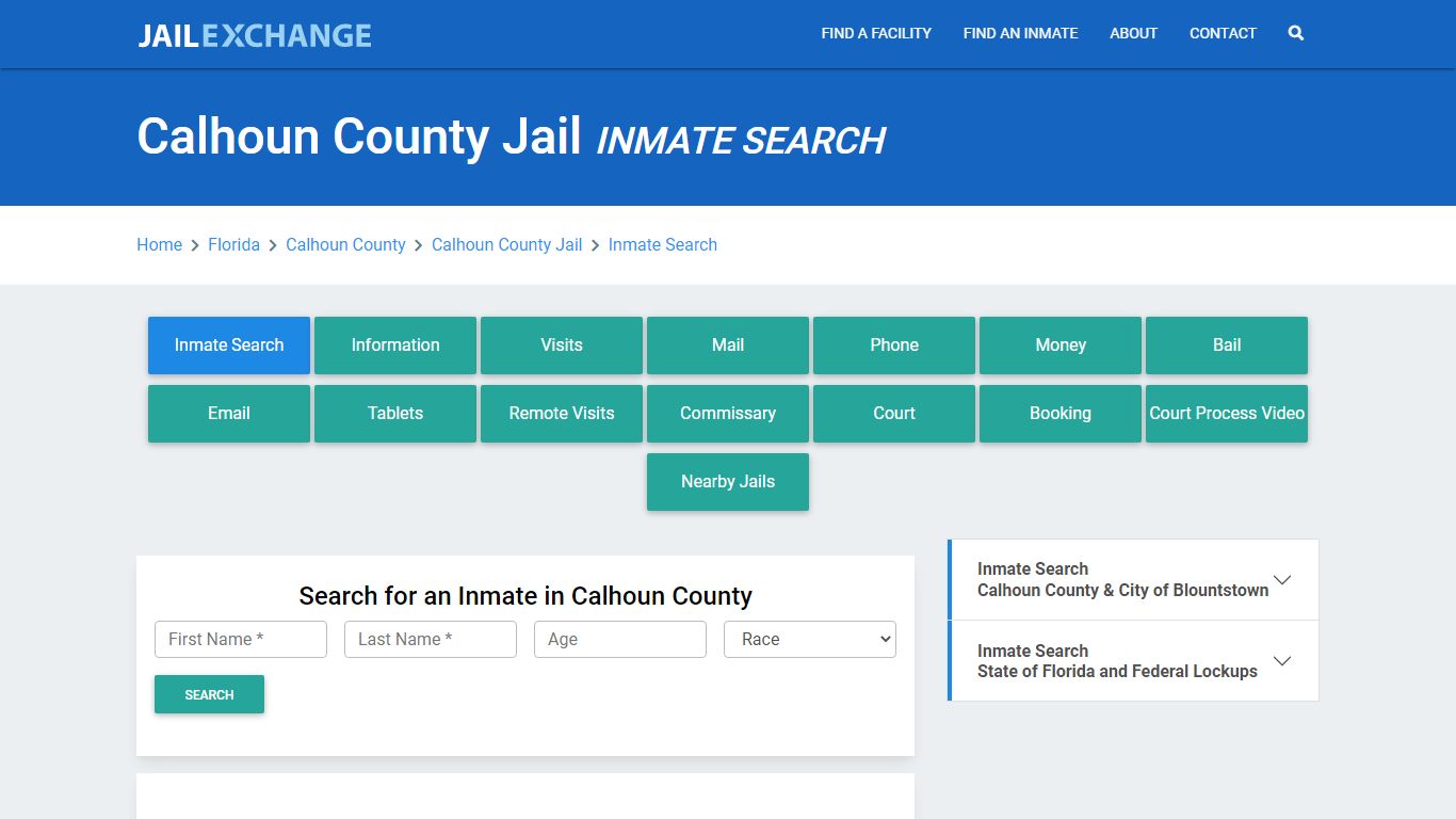 Calhoun County Jail, FL Inmate Search: Roster & Mugshots